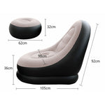 Lunch Break Inflatable Lazy Sofa, Bottom Color Random Delivery, Style: