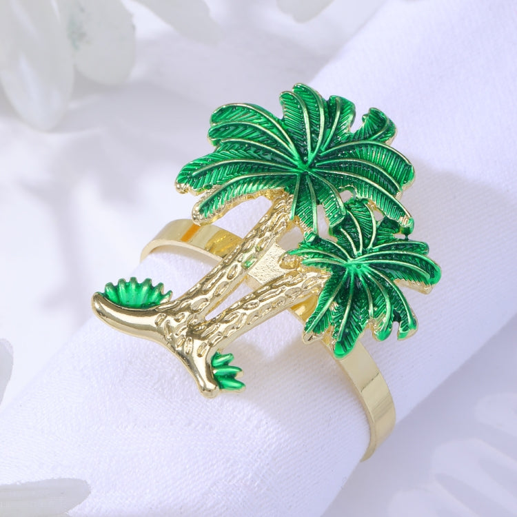 Western Restaurant Coconut Tree Metal  Napkin Ring