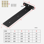 5mm Thick Triangular Bracket Bookshelf Partition Plate