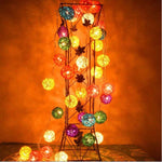 20 LEDs Rattan Balls Lights Fairy Holiday Christmas Outdoor LED Decorative Lamp