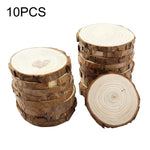 10 PCS Log Round Wood Pieces Hand-painted Decorative Shooting Props