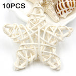 10 PCS 6cm Artificial Straw Ball DIY Decoration Rattan Stars Christmas Decor Home Ornament Supplies