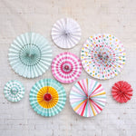 2 Sets Bronzing Paper Fan Flower Set Birthday Holiday Wedding Party Decoration